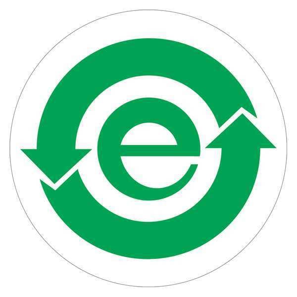 Tape Logic® Labels, "(China RoHS), 1" Circle, Green/White, 500/Roll