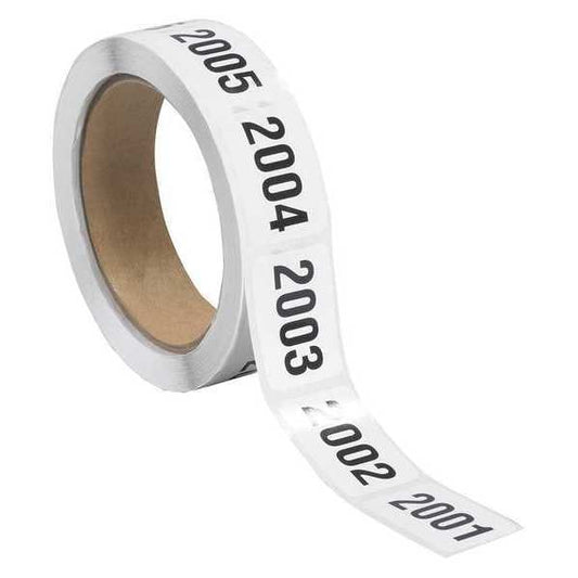 Tape Logic® Consecutive Numbered Labels, "(2001-2500)", 1" x 1 1/2", Black/White, 500/Roll