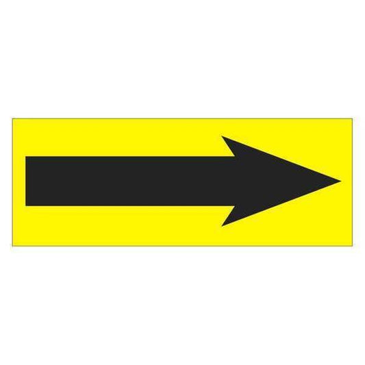 Tape Logic® Labels, "Arrow", 1 1/2" x 4", Fluorescent Yellow, 500/Roll