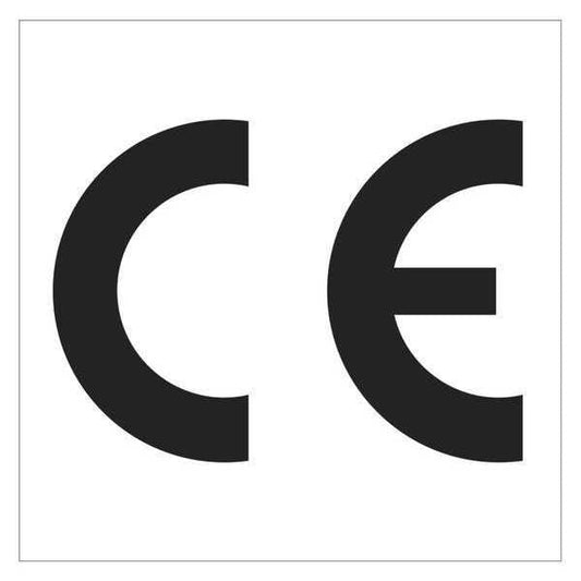 Tape Logic® Labels, "C E" Regulated, 1" x 1", Black/White, 500/Roll
