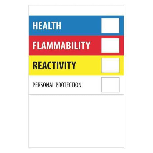 Tape Logic® Labels, "Health Flammability Reactivity", 4" x 6", Multiple, 500/Roll