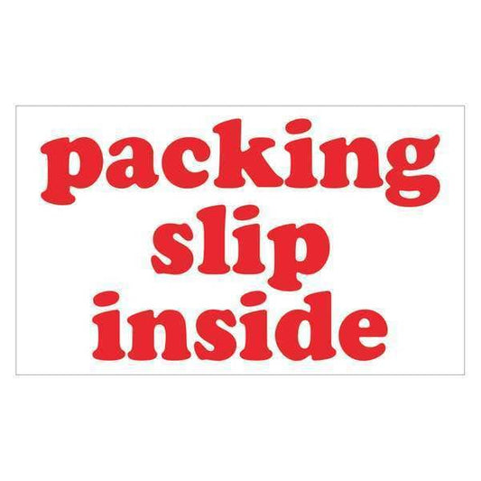 Tape Logic® Labels, "Packing Slip Inside", 3" x 5", Red/White, 500/Roll