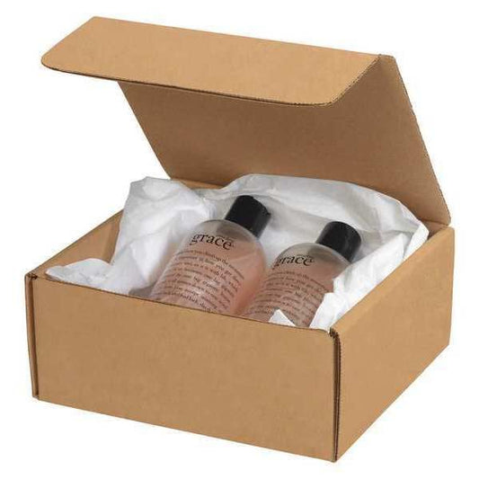 Literature Mailers, 7 1/2" x 7" x 3 1/4", Kraft, 50/Bundle