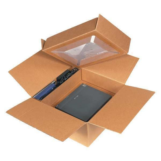 Laptop Shipping System 17" x 17" x 8", Kraft, 5/Bundle