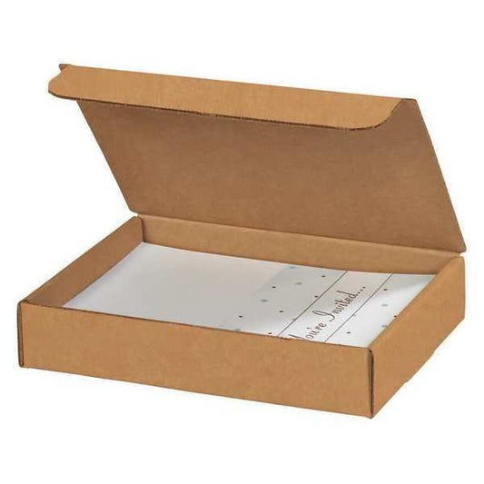 Literature Mailers, 9" x 6 1/2" x 1 3/4", Kraft, 50/Bundle