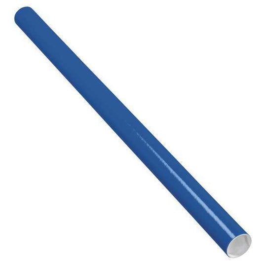 Mailing Tubes with Caps, 2" x 36", Blue, 50/Case