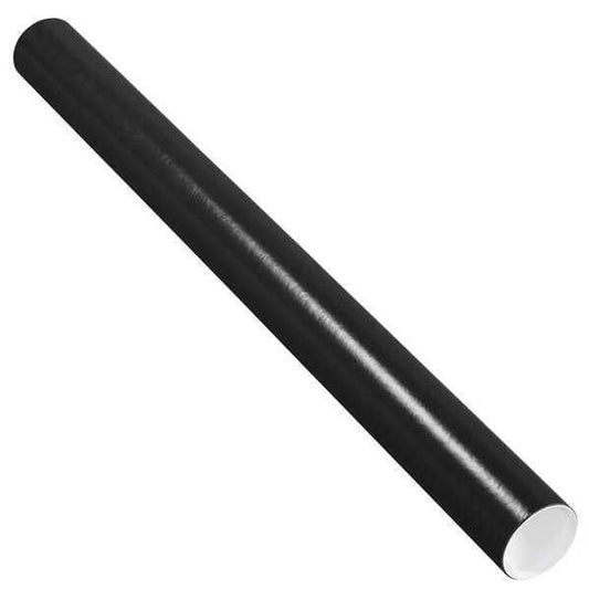 Mailing Tubes with Caps, 3" x 36", Black, 24/Case