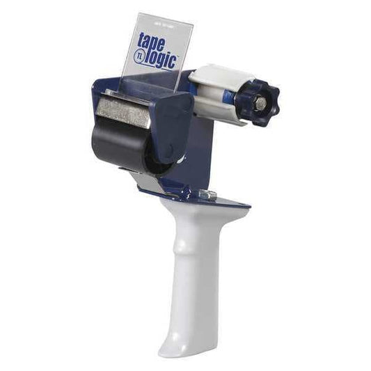 Tape Logic® Long Roll (1 1/2" Core) Carton Sealing Tape Dispenser, 2", Blue/White, 1/Each