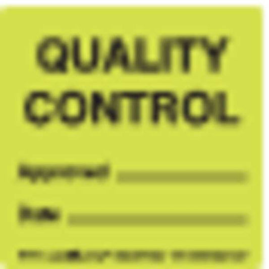 Quality Control Approvd Date, Label, Pk500