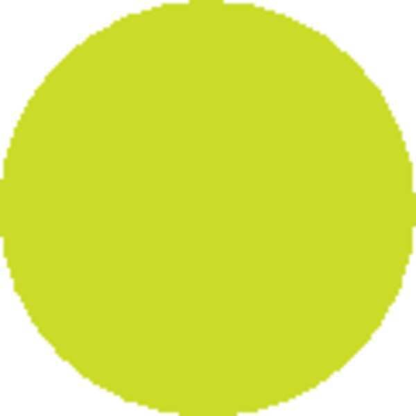 Circle Blank Labels 3", Chartreuse, Pk500