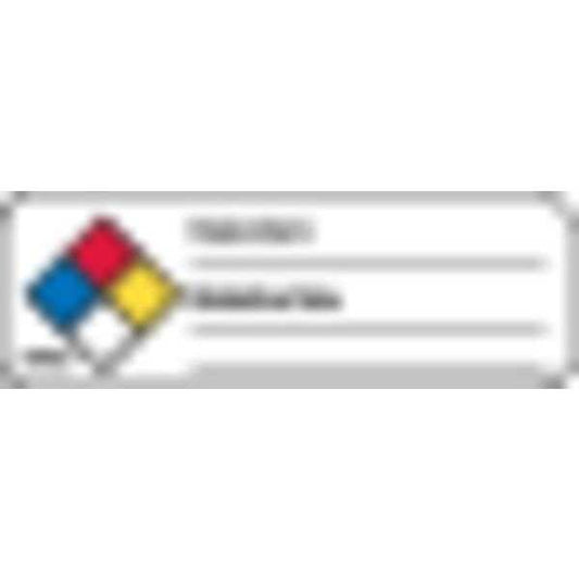 NFPA Write-On Chemical Name, Label, Pk1000