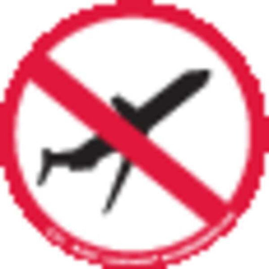 Not Air Eligible Label, 4"x4", Pk500