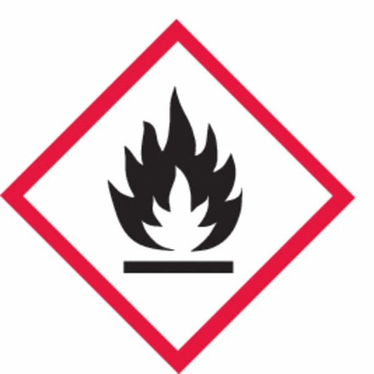 GHS Mini Flame Pictogram Labels, Pk500