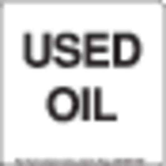 Used Oil Label PVC-Free Film Stock, Pk100