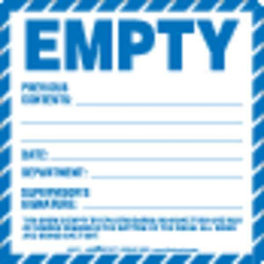 Empty Label, PVC-Free Film, 6"x6", Pk100