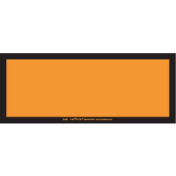 Blank Orange Label Removable Vinyl, Pk25