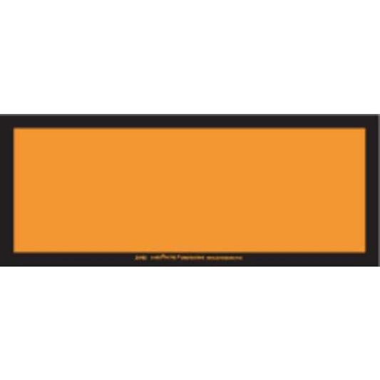 Blank Orange Label Removable Vinyl, Pk25