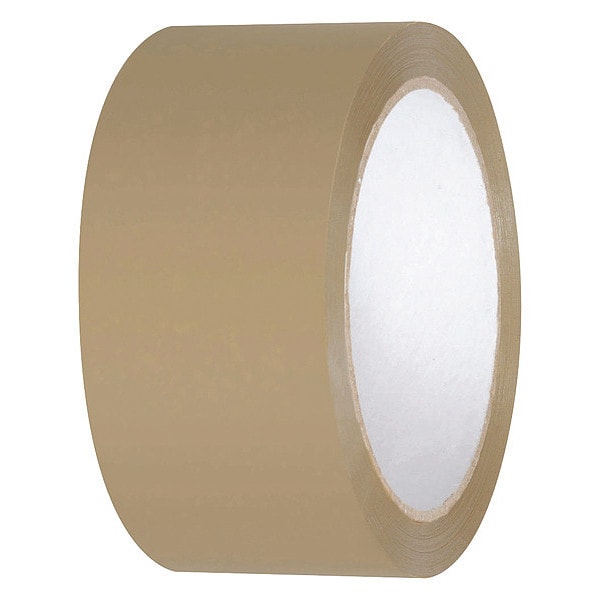 Packaging Tape, 50m L x 48mm W, Tan, PK36