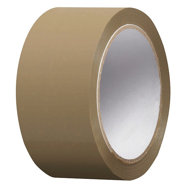 Packaging Tape, 50m L x 48mm W, Tan, PK36
