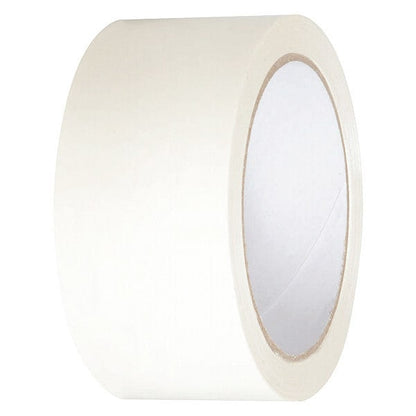 Packaging Tape, 50m L x 48mm W, White, PK36