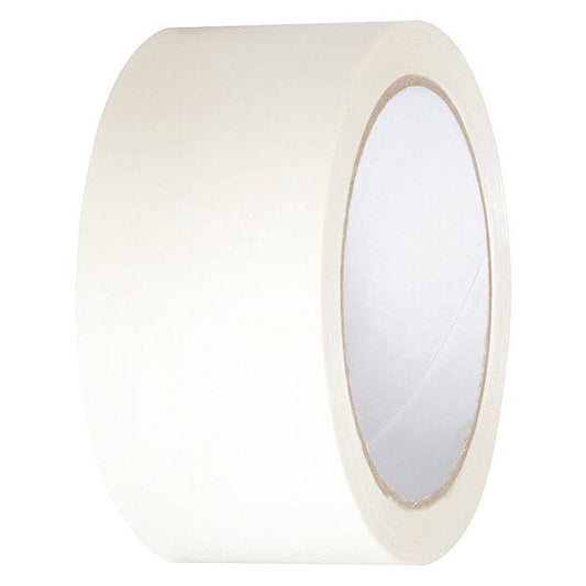 Packaging Tape, 50m L x 48mm W, White, PK36