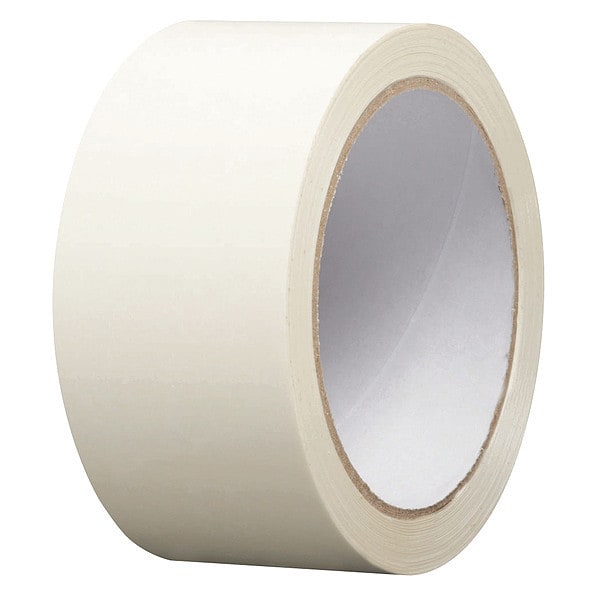 Packaging Tape, 50m L x 48mm W, White, PK36