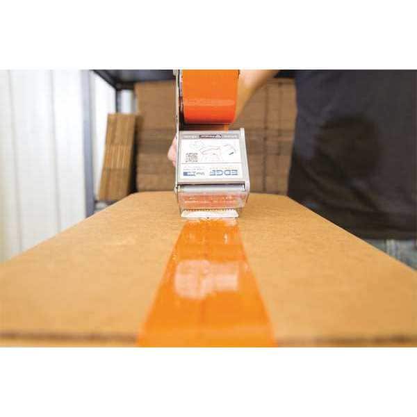 Handheld Tape Dispenser, 72 mm Max. Tape Width. 6 1/4 in Tape Core Dia, Pistol, Plastic, Gray