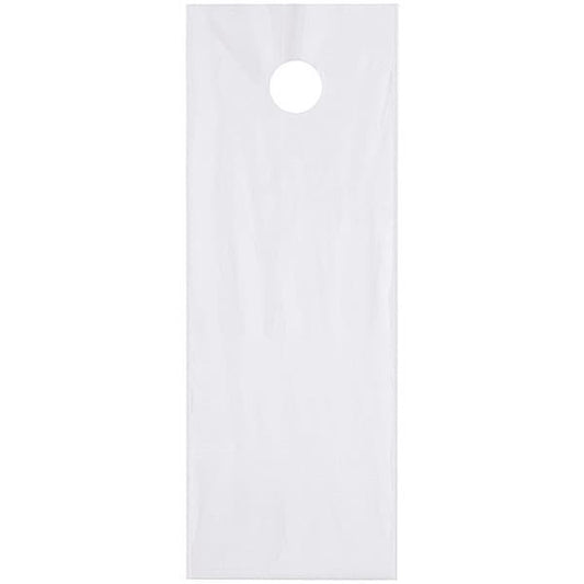 Poly Bags W/Doorknob Handle, 6" x 16", 1.5 mil, Clear, 1000 PK
