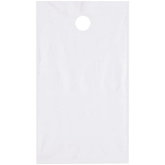 Poly Bags W/Doorknob Handle, 9" x 14", 1.5 mil, Clear, 1000 PK