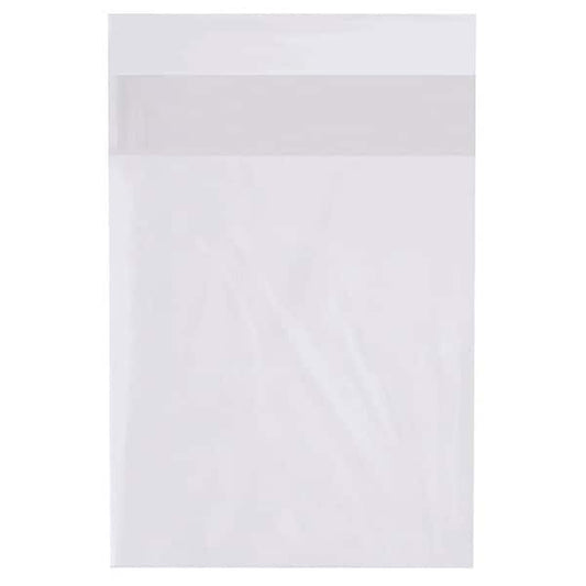 Flap Lock Poly Bags, 14" x 18", 2 mil, Clear, 1000 PK