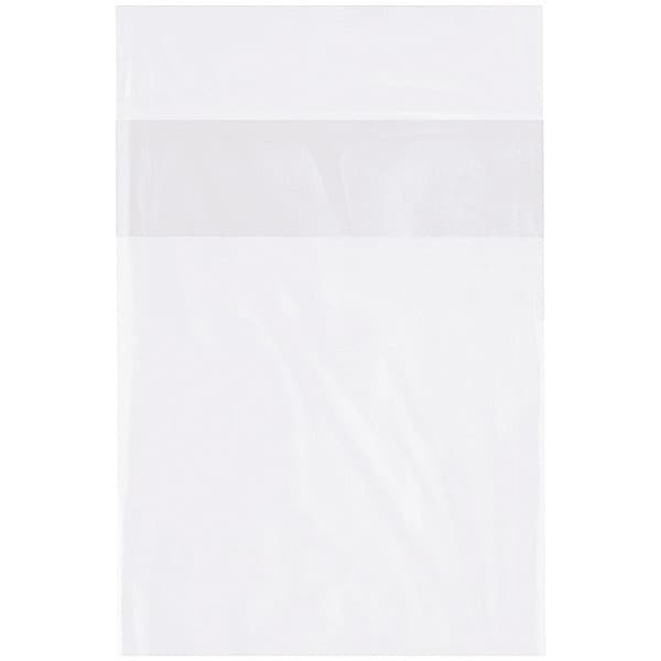 Flap Lock Poly Bags, 6" x 9", 2 mil, Clear, 1000 PK