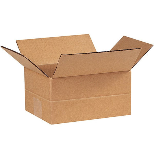 Multi-Depth Corrugated Boxes, 8" x 6" x 4", Kraft, 25/Bundle