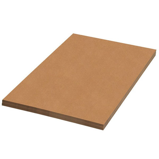 Double Wall Corrugated Sheets, 40" x 40", Kraft, 5/Bundle