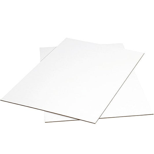 Corrugated Sheets, 36" x 48", White, 5/Bundle