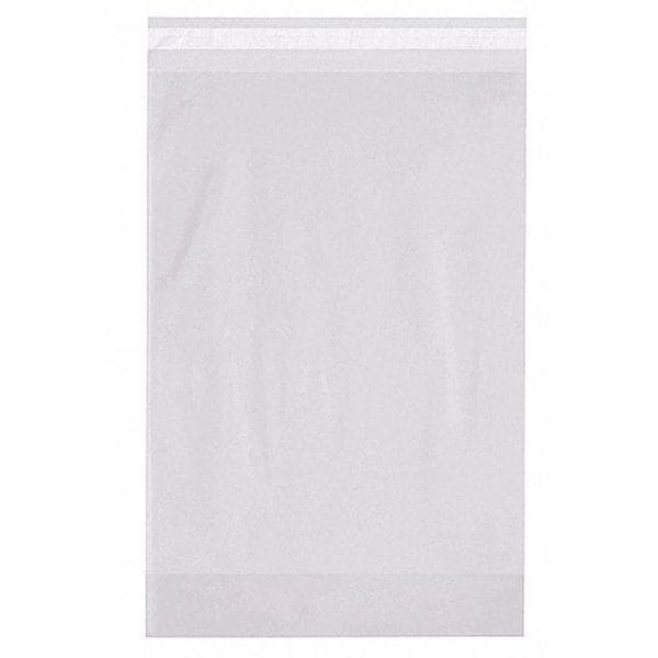 Gusset Resealable Poly Bags, 12" x 4" x 18", 2 mil, 500 PK