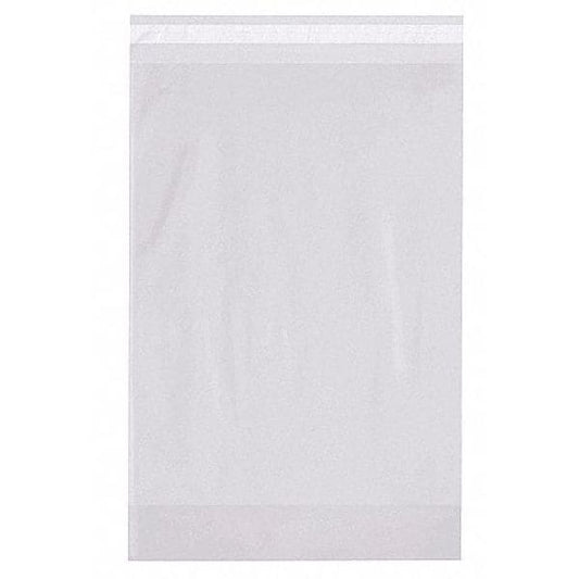 Gusset Resealable Poly Bags, 12" x 4" x 18", 2 mil, 500 PK
