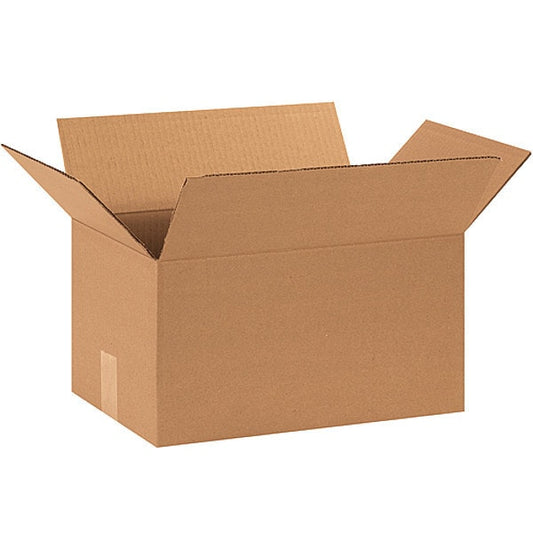 Corrugated Boxes, 15" x 10" x 7", Kraft, 25/Bundle