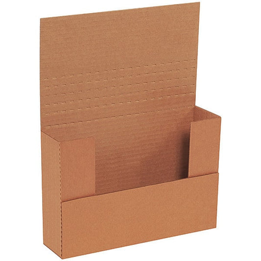 Easy-Fold Mailers, 9 1/2" x 6 1/2" x 2", Kraft, 50/Bundle