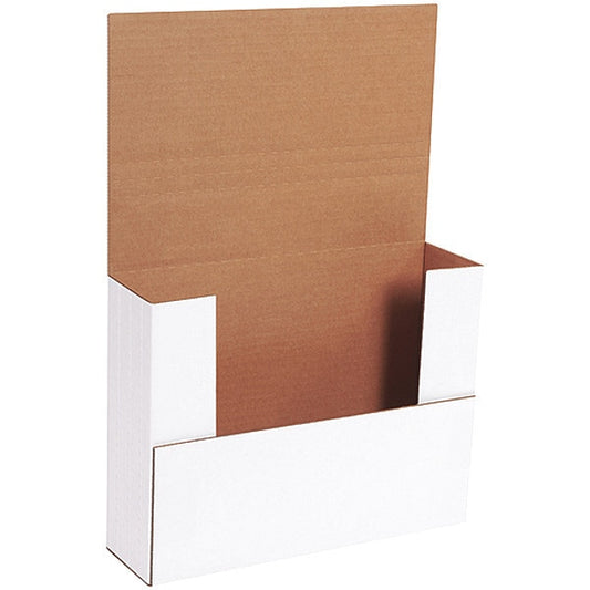 Easy-Fold Mailers, 11" x 8 1/2" x 3", White, 50/Bundle