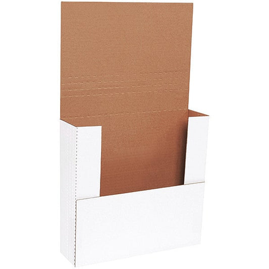 Easy-Fold Mailers, 12" x 11 1/2" x 3", White, 50/Bundle