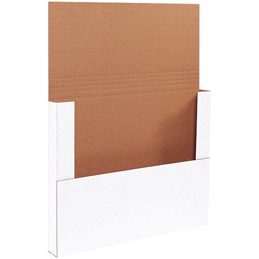 Easy-Fold Mailers, 17 1/4" x 11 1/4" x 2", White, 50/Bundle