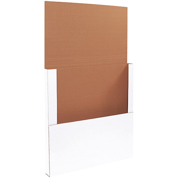 Easy-Fold Mailers, 18" x 18" x 2", White, 50/Bundle