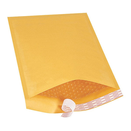 Self-Seal Bubble Mailers, #4, 9 1/2" x 14 1/2", Kraft, 100/Case
