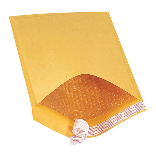 Self-Seal Bubble Mailers, #5, 10 1/2" x 16", Kraft, 100/Case