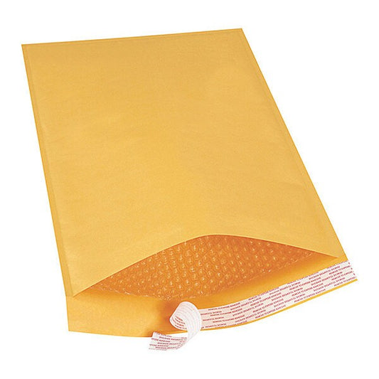 Self-Seal Bubble Mailers, #6, 12 1/2" x 19", Kraft, 50/Case