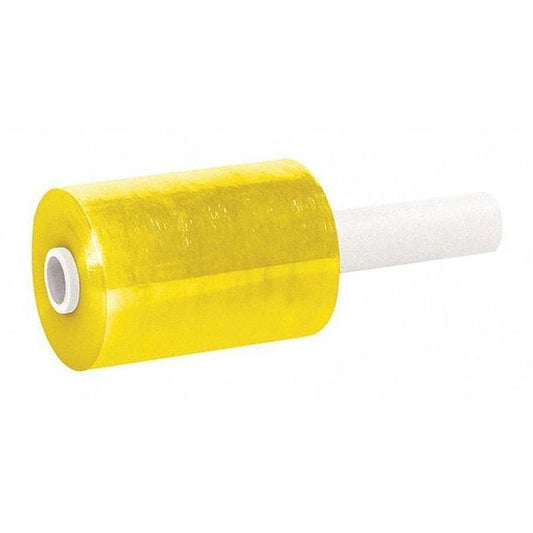 Bundling Film, Extended Core, 5" x 1000 ft., Ylw, PK12, 5" W x 1000 ft. L, 80 ga., Cast Style, Yellow