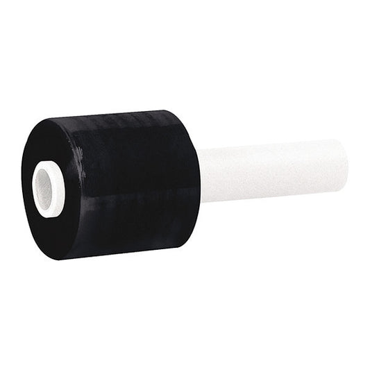 Stretch Film, 3" x 80G" x 1000 ft., Blk, PK18, 3" W x 1000 ft. L, 80 ga., Cast Style, Black