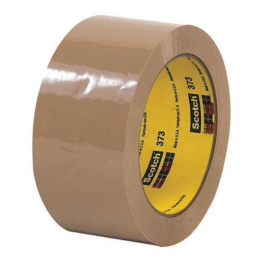 Carton Seal Tape, 2"x110 yd., 2.5M, Tan, PK6