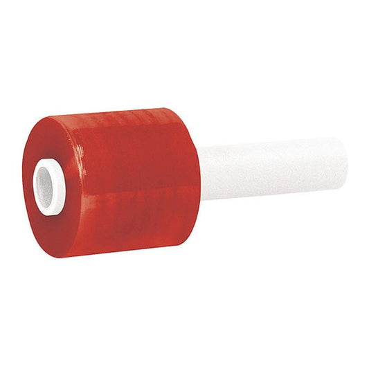 Bundling Film, Extended Core, 3" x 1000 ft., Rd, PK18, 3" W x 1000 ft. L, 80 ga., Cast Style, Red