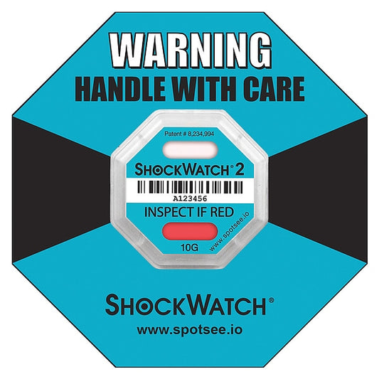 G-Force Indicator Label, 10G, PK50